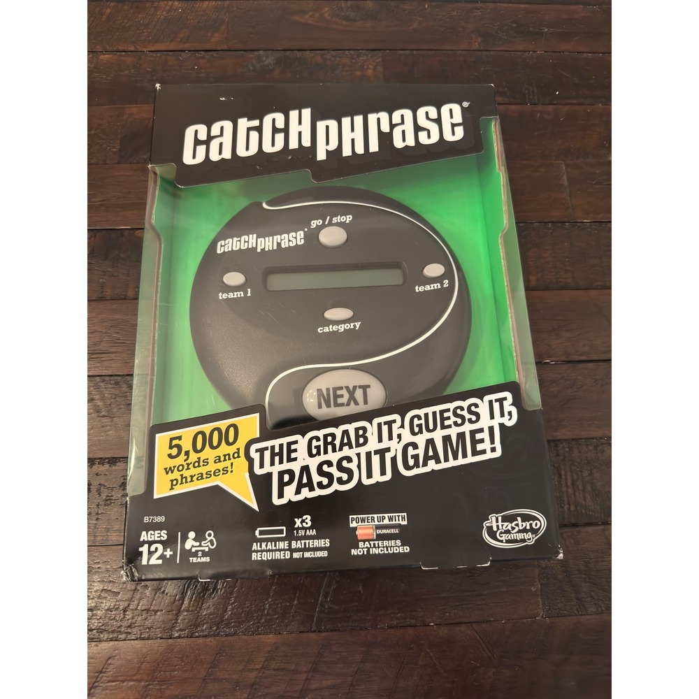 Hasbro Gaming Catch Phrase Electronic Handheld Game B7389 Black 2015 Edition